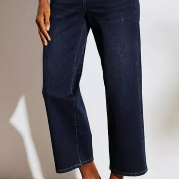 NWT Soft Surroundings The Ultimate High Rise Straight Cropped Jeans sz 4 - Picture 2 of 14
